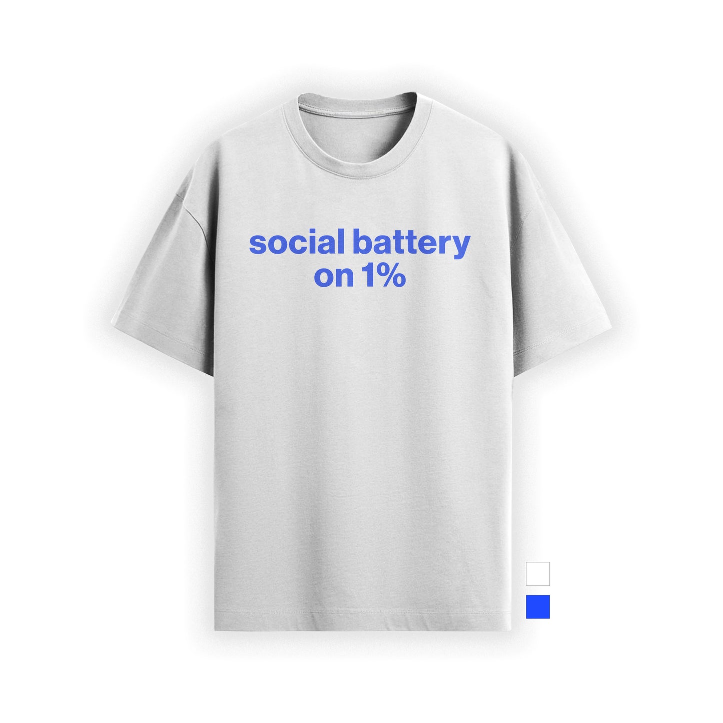social battery on 1% tee
