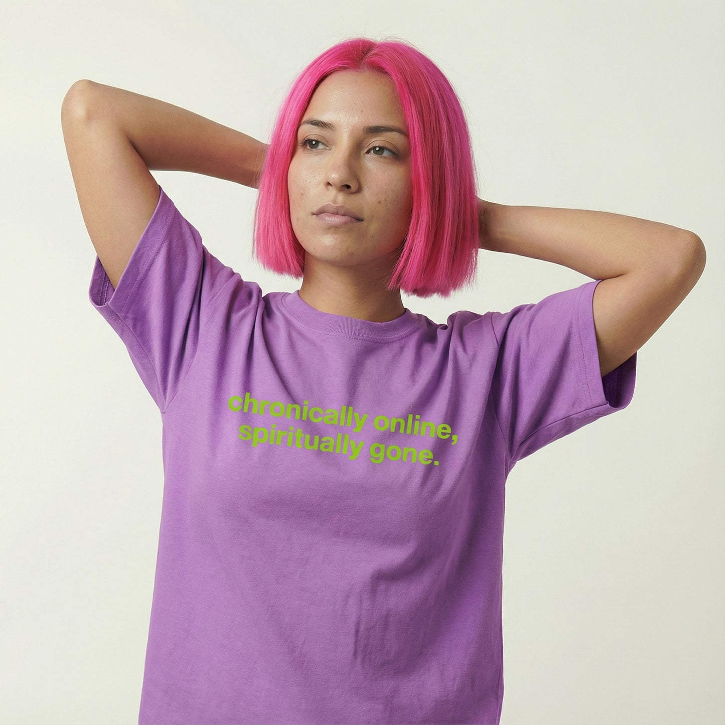 chronically online, spiritually gone tee