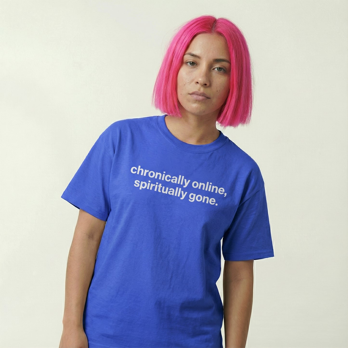 chronically online, spiritually gone tee