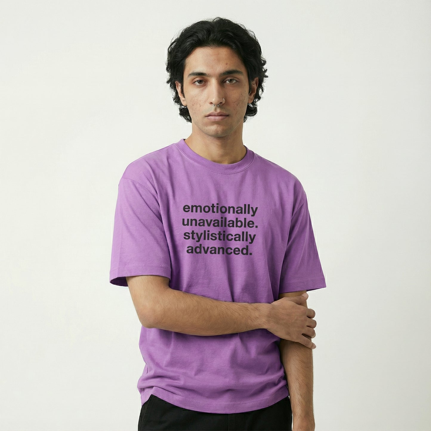 emotionally unavailable, stylistically advanced tee