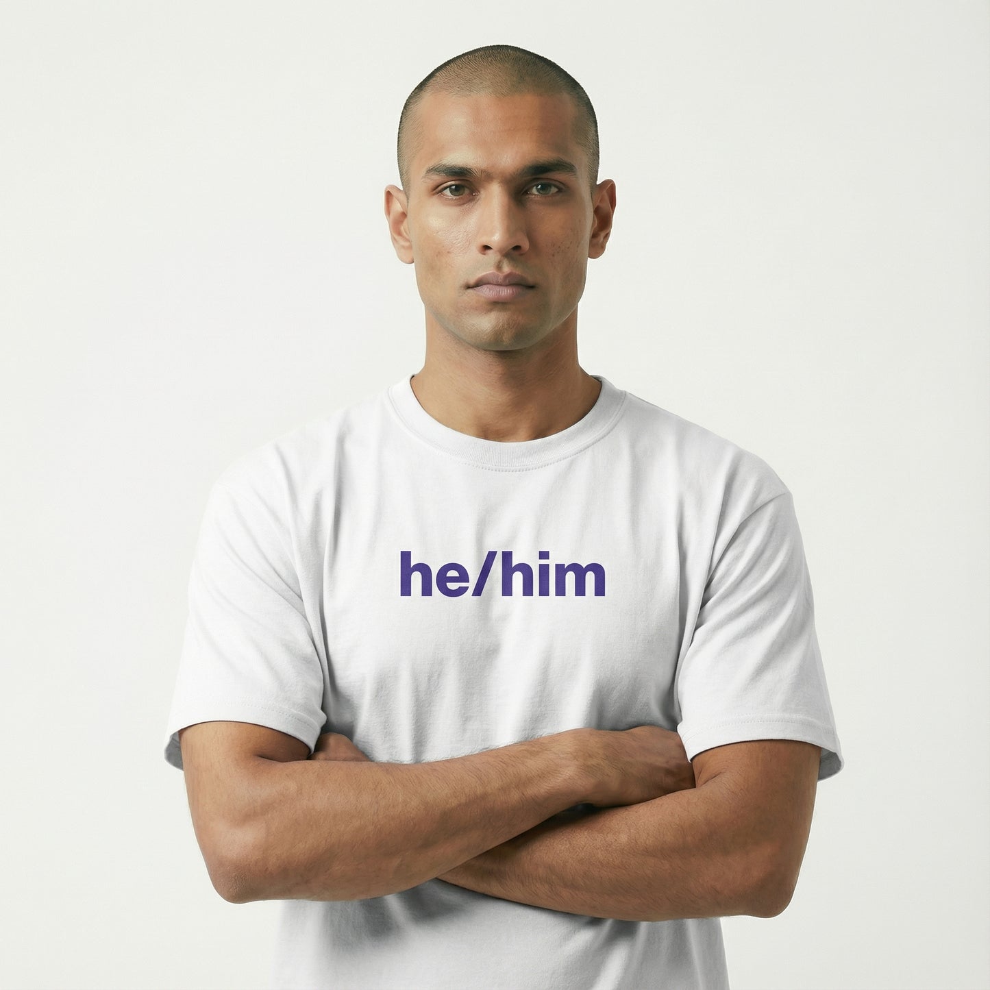 he/him tee