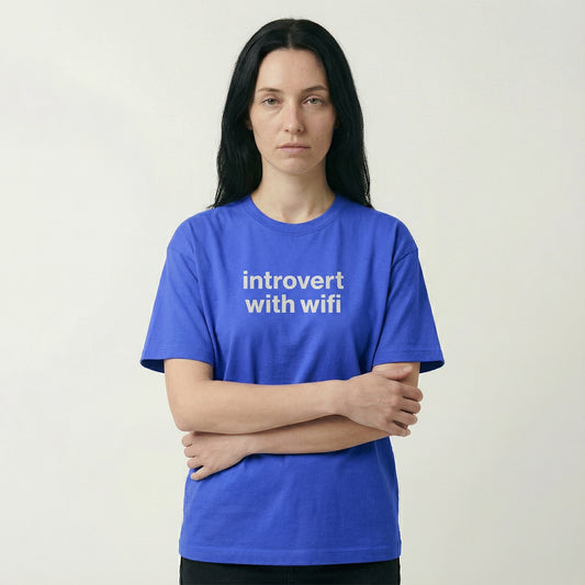 introvert with wifi tee