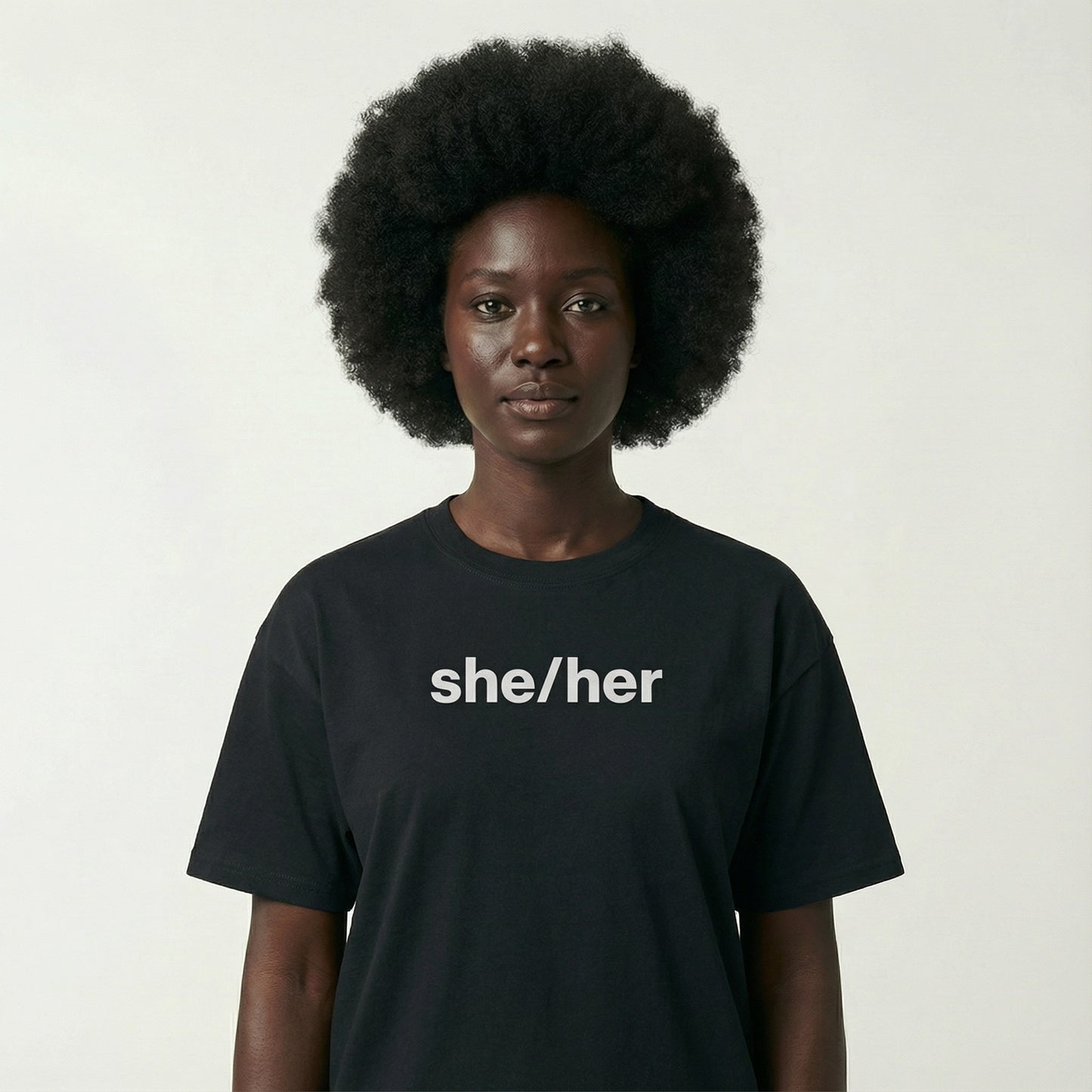 she/her tee
