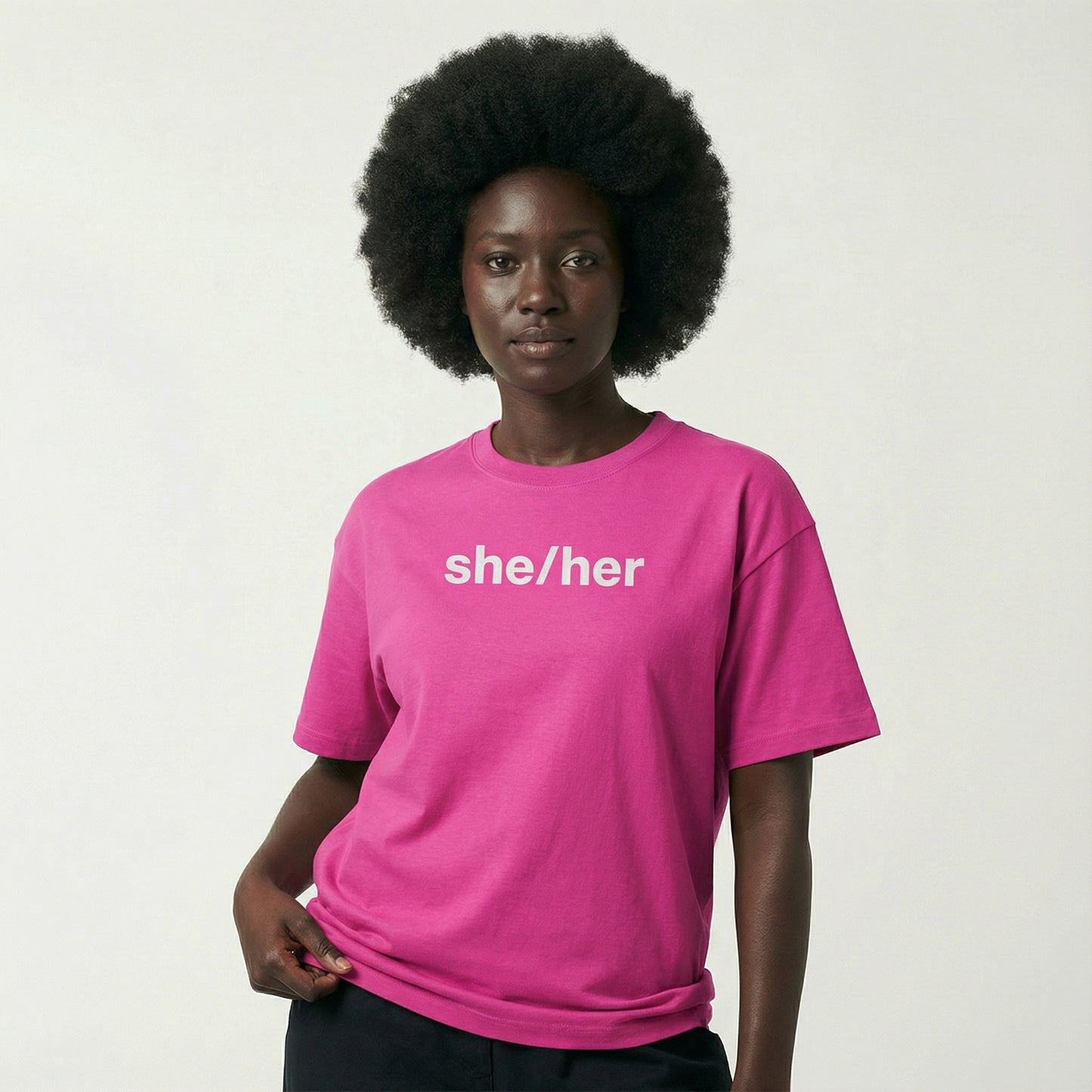 she/her tee