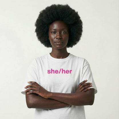 she/her tee